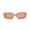 2022 Trendy Small Frame Sun Glasses Multiful Color Transparent Frame Rectangle Oval Sunglasses