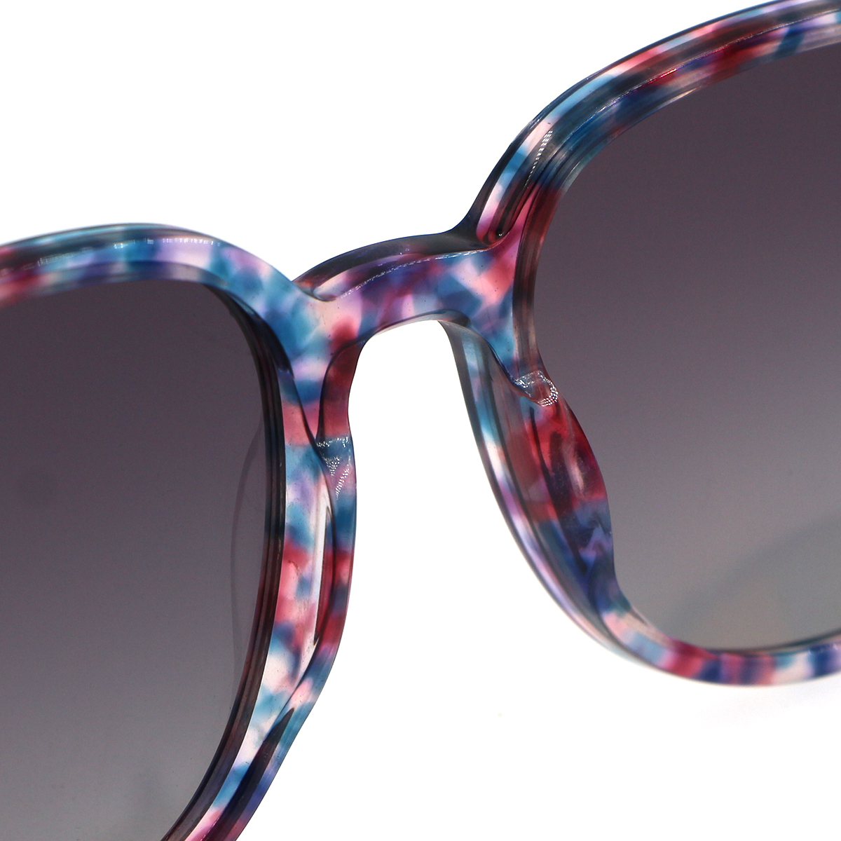 2023 square round Customizable acetate Sunglasses Unisex Style