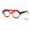 DILICN 2023 New Fashion Acetate Optical Frame Model YD1275 Polygonal frame