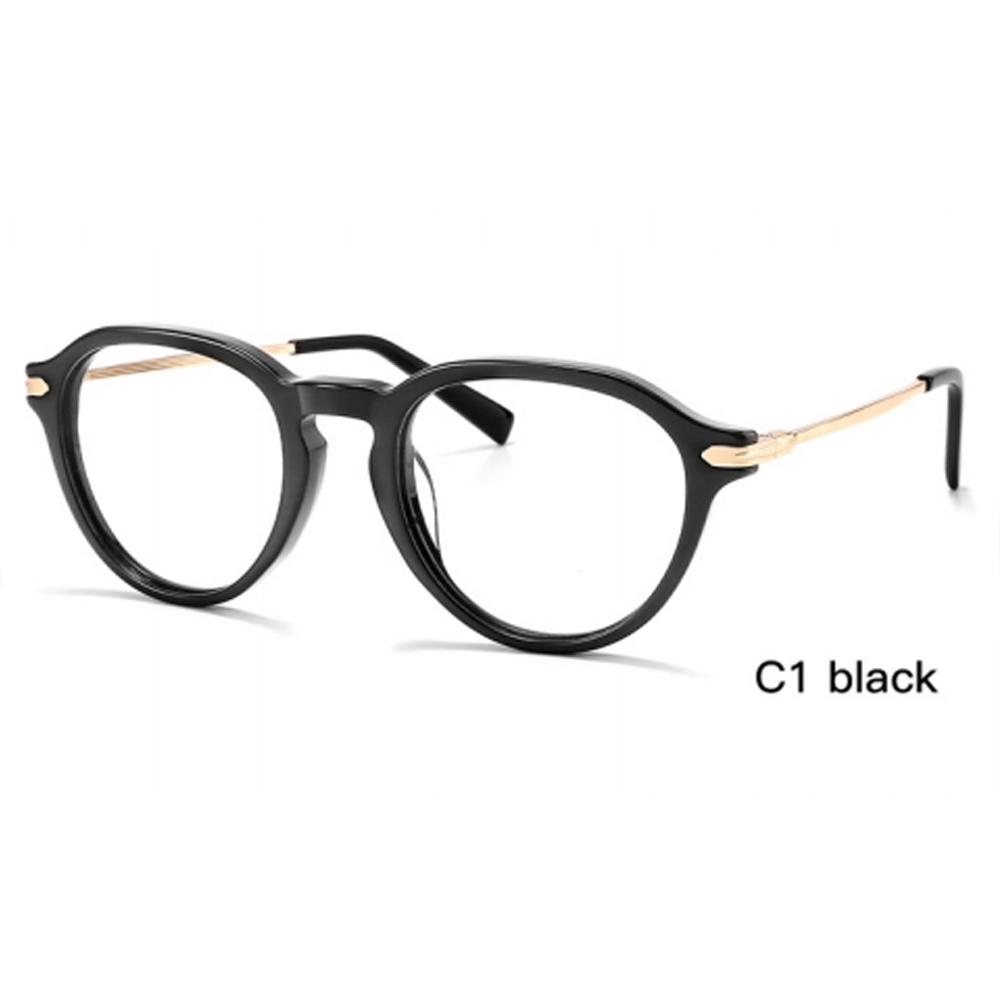 DILICN 2023 New Fashion Acetate Optical Frame Model YD1257 Round frames Beckham's same style
