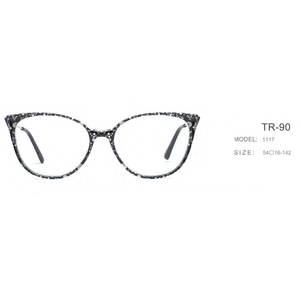 DILICN 2023 New TR90 Material Optical Frame round frame opticalframes TR90 and metal hybrid