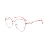 Unisex Spectacles Frames Cat Eye Glasses Metal Optical Frame for Men Women 2024