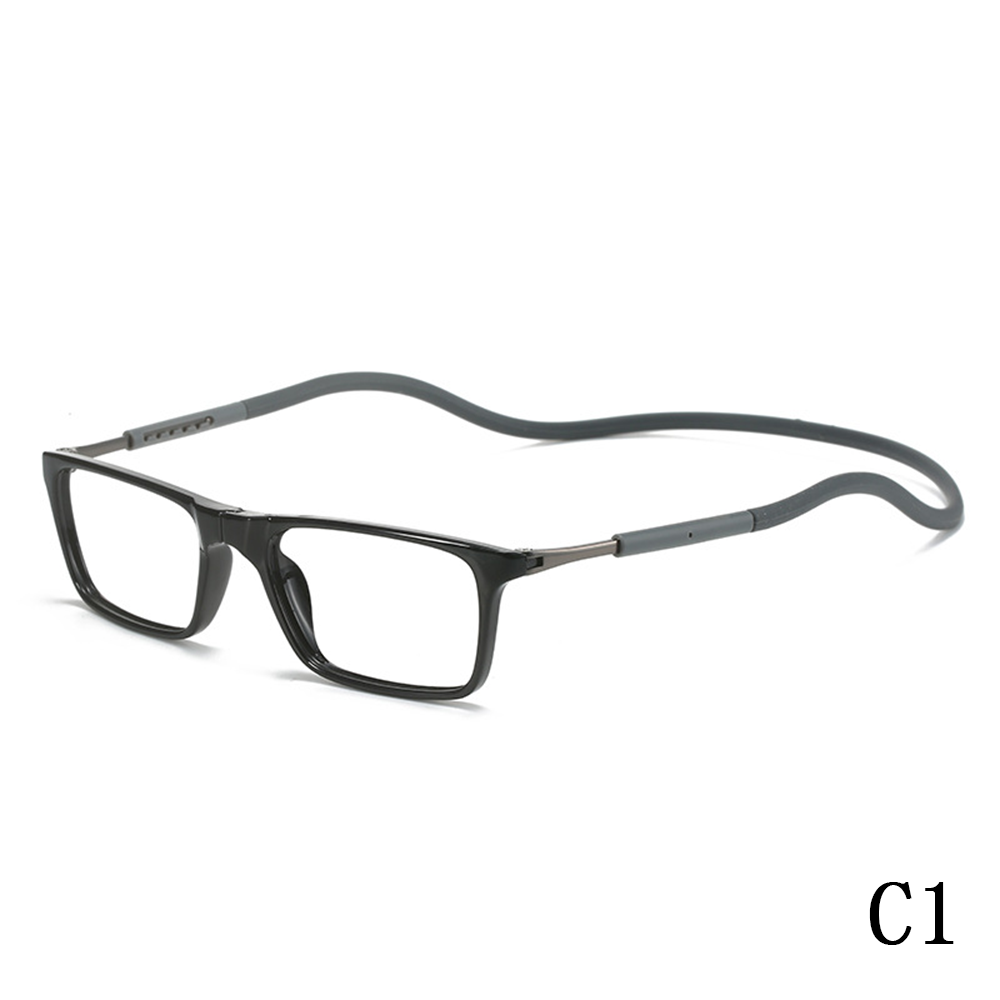 2024 New reading glasses Reading newspaper magnifying glasses hanging neck magnetic magnet convenient HD reading glasses
