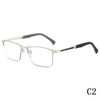 Anti-blue multi-focus color-changing male HD reading mirror photochromic color-changing metal reading glasses for men