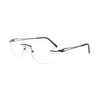 Rimless Eyeglasses Glasses Metal Frames for Men Women