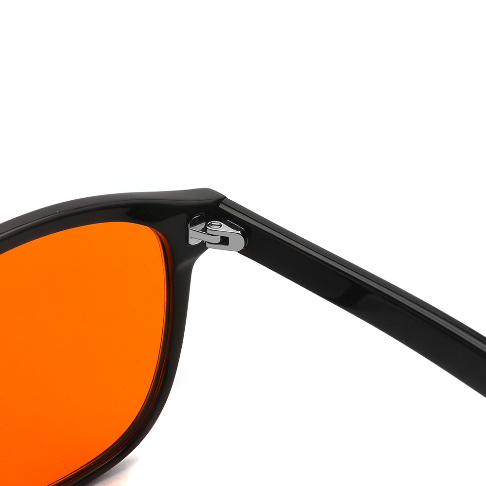 Acetate Anti Blue Light Blocking Orange Red Lenses 99% Anti Blue Light Computer Sleeping Glasses Men Women