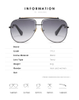 2024 New Fashion sun glasses vintage retro customized luxury eyewear metal logo custom sunglasses