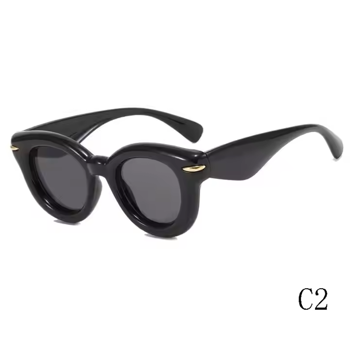 DILICN 2024 Stylish Fashion Sunglasses Men Women Cat Eye Sunglasses Bubble Dramatic Party Club