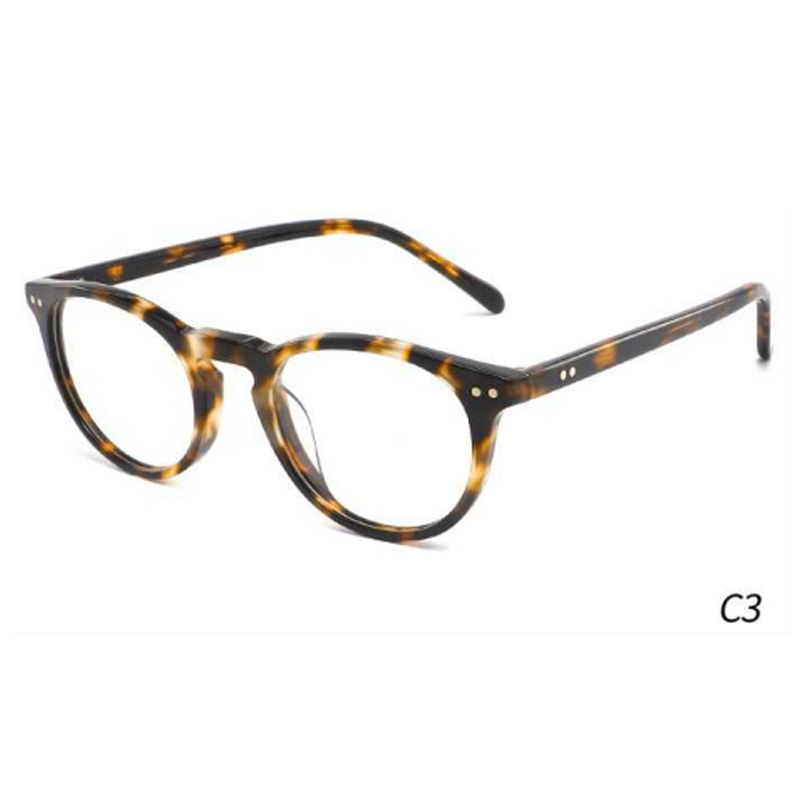 DILICN new children's acetate fiber optical frame round frame color Interchangeable sun lenses