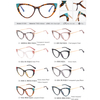 DILICN new spliced ​​two-color optical frame fashionable women's cat eye wholesale European and American best-selling models