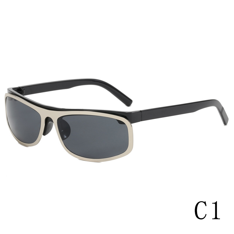 2024 new curved surface fashion trend cycling sports glasses