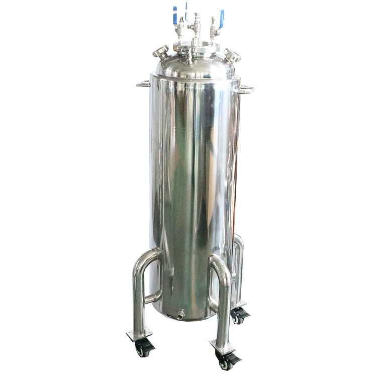 14"x40" 100lb Jacketed Solvent Tank with Casters