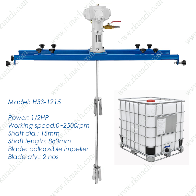 air driven IBC mixer
