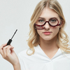 2 in 1 Reading Glasses Makeup Glasses Visually Impaired Reading Glasses Rotatable Eyewear Makeup Glasses for Women