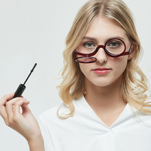 2 in 1 Reading Glasses Makeup Glasses Visually Impaired Reading Glasses Rotatable Eyewear Makeup Glasses for Women