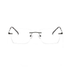 2 In 1 Magnet Clip on Sunglasses Rimless Optical Frame Men Driving Detachable Lens Style Sun Glasses