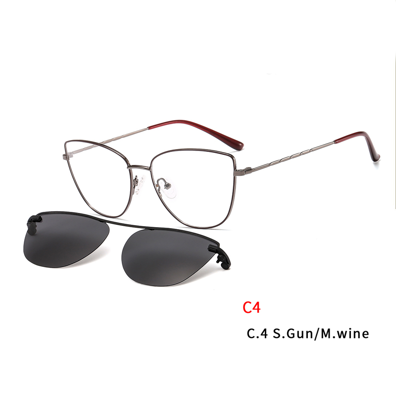 Magnetic Sunglasses Clip on for Men Women Metal Frame