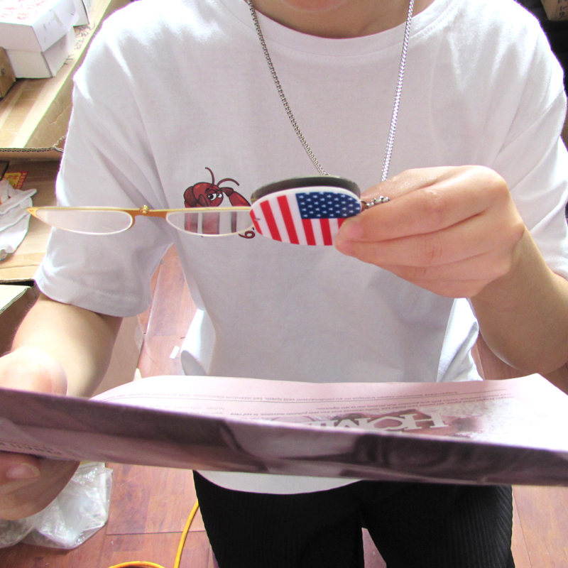 Women Hang Necklace Mini Women Reading Glasses without Arms