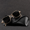 Vintage Steam Punk Sunglasses Retro Metal Square Eyewear Trendy Unisex Sun Glasses Shades