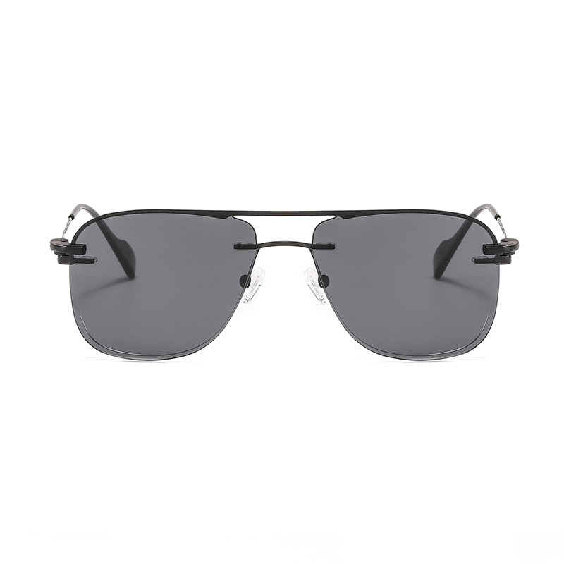 2 In 1 2020 Frameless Optical Frame Rimless Magnet Clip on Sunglasses Men Driving Detachable Lens Style Sun Glasses