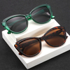 Sunglasses Anti-Ultraviolet Decorative Women Personalized Cat Eye Sun Glasses Fashion PC Big Frame Eyewear Wholesale