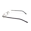 Rimless metal slim reading glasses for men 