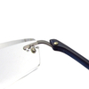 Rimless TR90 temple slim reading glasses for men 