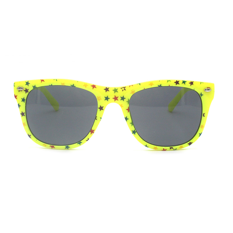 New Fashion Kids Colorful Eyewear UV400 Children Polarized Boy Girl Square Sunglasses