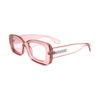 2022 Square Colorful Small Frame Cool Decoration Women Fashion Customized Sunglasses