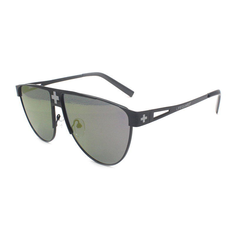 New Fashion Designer Cool Glasses Travel Vogue Play Men Women Black Metal Sunglasses