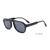 Ready to ship 2022 new trendy UV400 polarized women men acetate aviation sunglasses