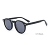 Stock italian acetate retro sunglasses 2022 acetate transparent round sunglass