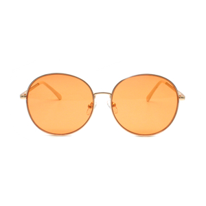Fashion Round Oversized Round Stainless Steel Women's Metal Frame Polarized Sunglasses