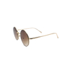 New Fashion Round Metal Trilateral Frame Sunglasses Unisex Cheap Wholesale Retro Sun Glasses