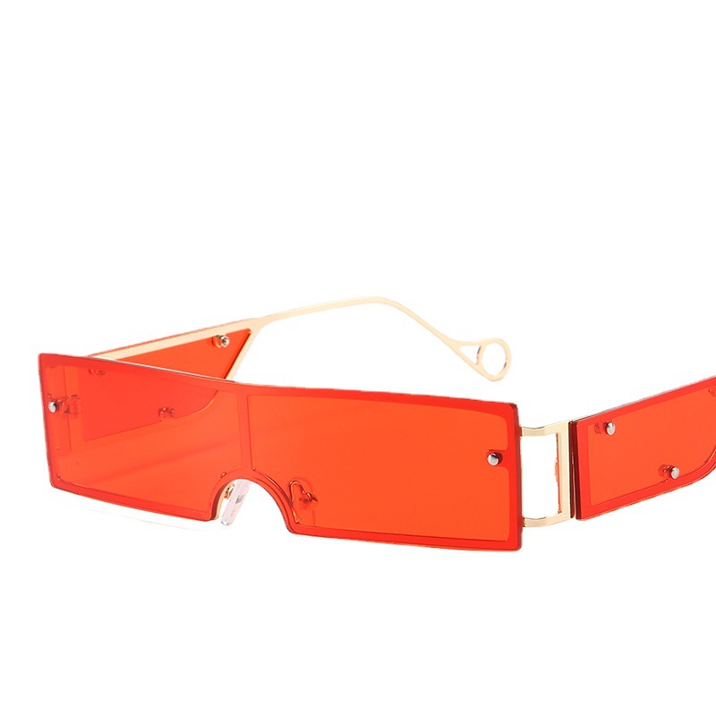New Small Square Rimmed Piece Sunglasses