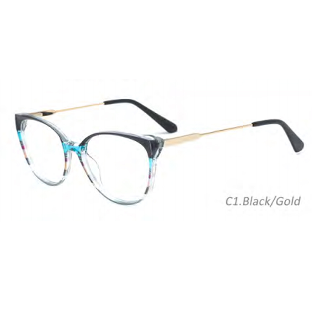 DILICN 2023 New TR90 Material Optical Frame round frame opticalframes TR90 and metal hybrid
