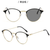 Metal Round Optical Anti Blue Light Blocking Glasses Women Sun Glass Men Photochromic Eyeglasses Frame
