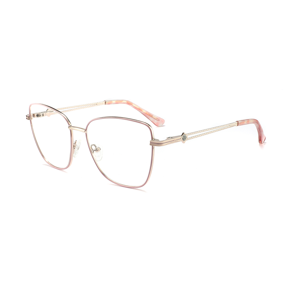 Women Optical Glasses Spectacle Trendy Eyewear Cat Eye Eyeglasses Metal Optical Frames