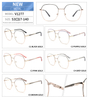 Women Optical spectacle Blue Light Glasses Metal Cat Eye Optical Eyeglasses Frame