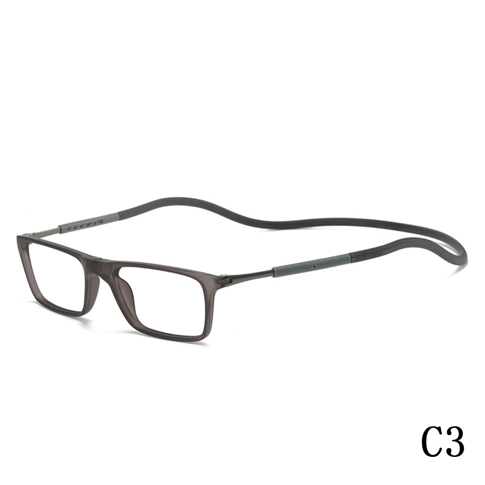 2024 New reading glasses Reading newspaper magnifying glasses hanging neck magnetic magnet convenient HD reading glasses