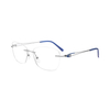 Rimless Eyeglasses Glasses Metal Frames for Men Women