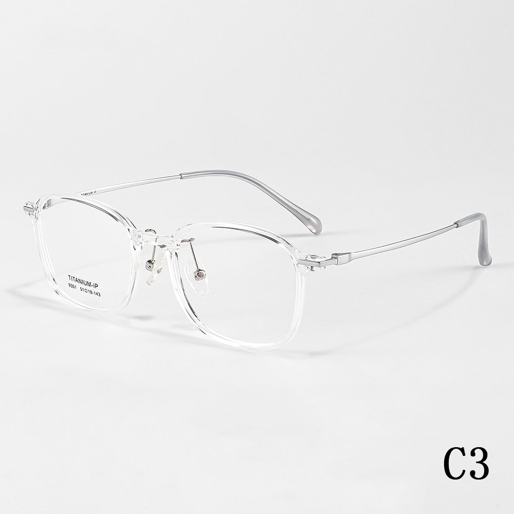 2024 New ultra light frame simple and stylish and not easily corroded TR90+ pure titanium ladies optical frame
