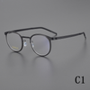 2024 new retro pure titanium round frame ultra-light men's optical frame