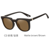 DILICN New Magnetic Clip Glasses, Polarized Lenses, Anti-Blue Light Glasses Fashion Glasses TR Materiale 91564