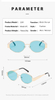 2024 Vintage Women's Punk Fashion Sun Glasses Shades Oval Metal Sunglasses