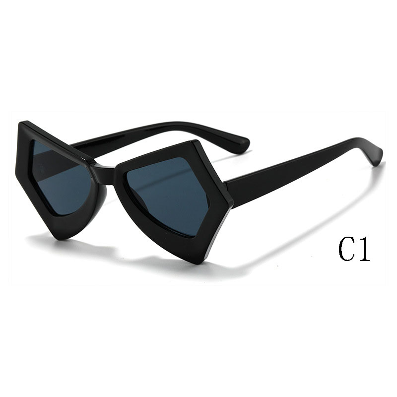 UV400 Unique Butterfly Designer Sun Glasses Ladies Colorful Gradient Polygon Custom Shades Fashion Cat Eye Women Sunglasses