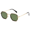 man classic luxury sunglasses high quality metal polygon sunglasses metal vintage frame for women