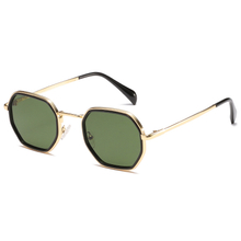 man classic luxury sunglasses high quality metal polygon sunglasses metal vintage frame for women
