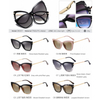 DILICN New Magnetic Clip Glasses, Polarized Lenses, Anti-Blue Light opticalframes Fashion Glasses TR and Metal Materiale 95337 Cat eye frame