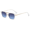 Trendy Sunglasses 2024 Vintage Ocean Plastic metal Shades Rectangle Sunglasses for Women Men